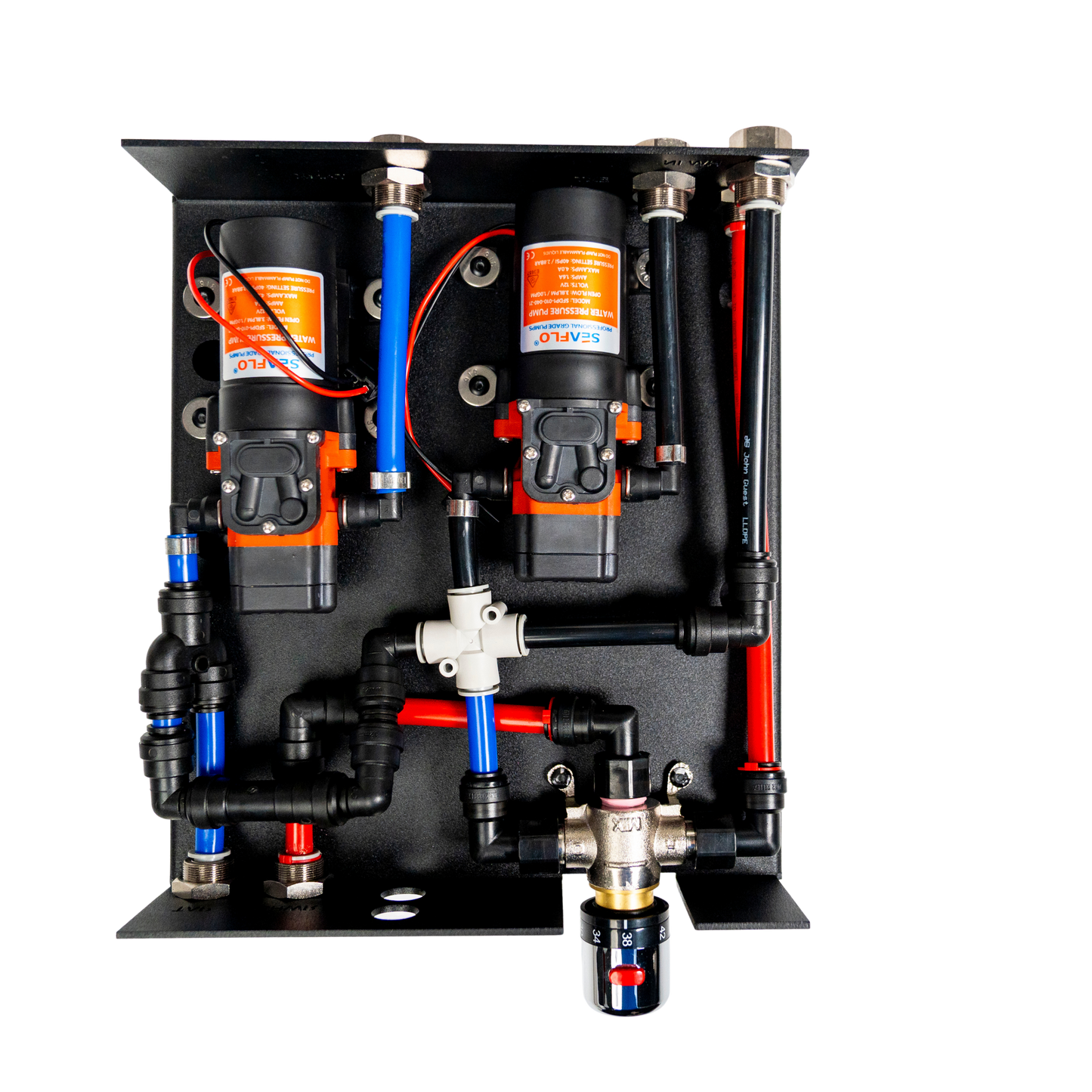 Egon Water-Hub internal view of pumps and piping