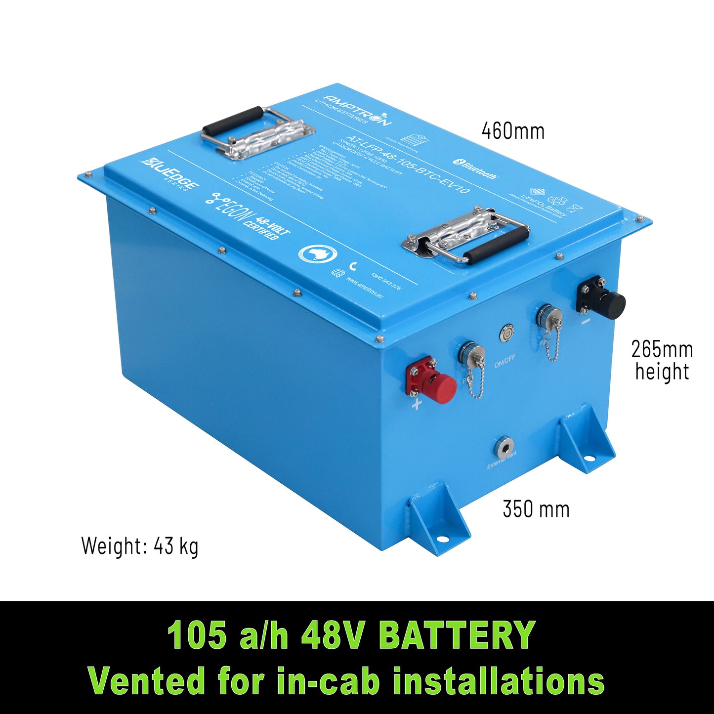EGON 48V Certified 105Ah LiFePO4 Battery