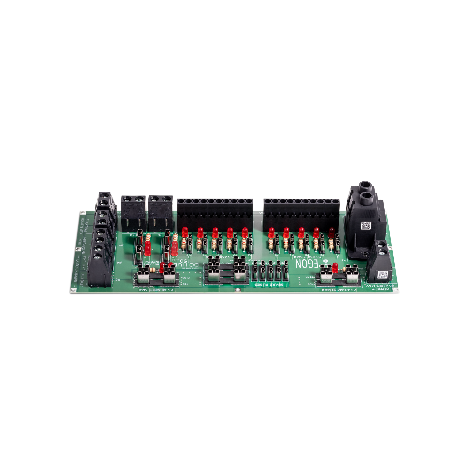 Egon DC-Hub 2.1 - Power Distribution Hub For Dual Battery Systems Integrated Fuse Box