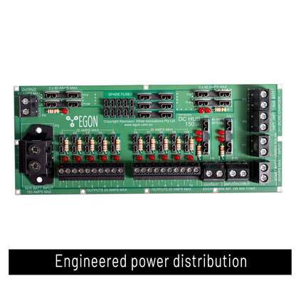 EGON DC-HUB 2.1 | POWER DISTRIBUTION HUB FOR DUAL BATTERY SYSTEMS INTEGRATED FUSE BOX