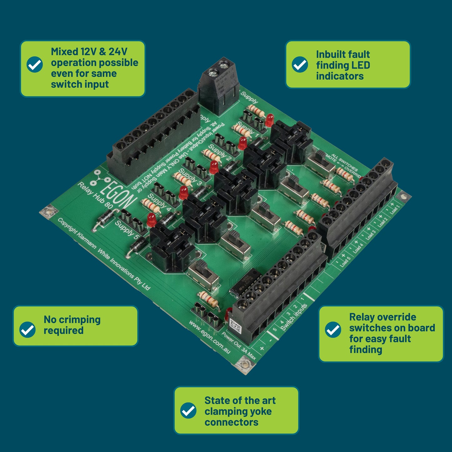 EGON RELAY-HUB | SWITCHING POWER DISTRIBUTION