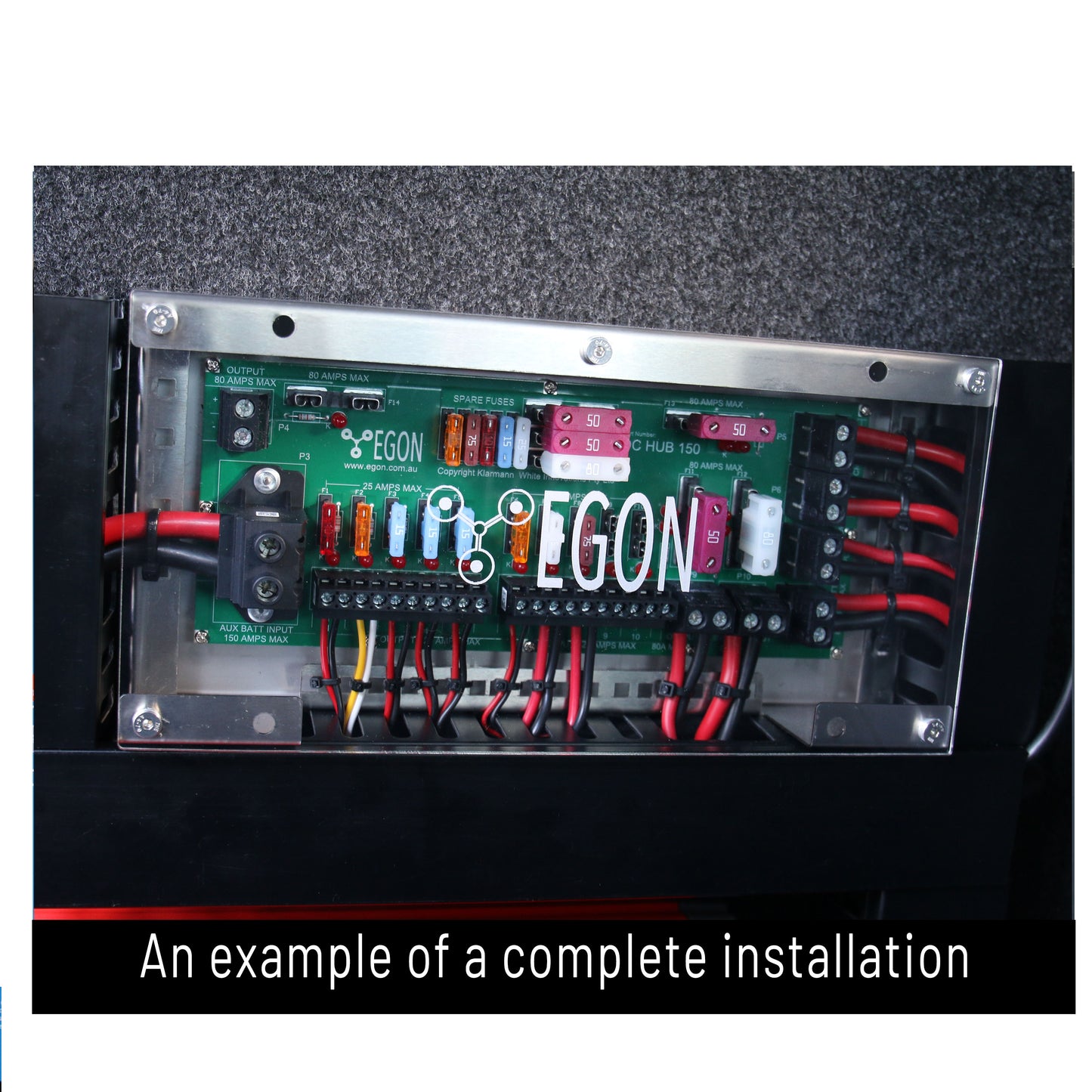 EGON DC-HUB 2.1 | POWER DISTRIBUTION HUB FOR DUAL BATTERY SYSTEMS INTEGRATED FUSE BOX