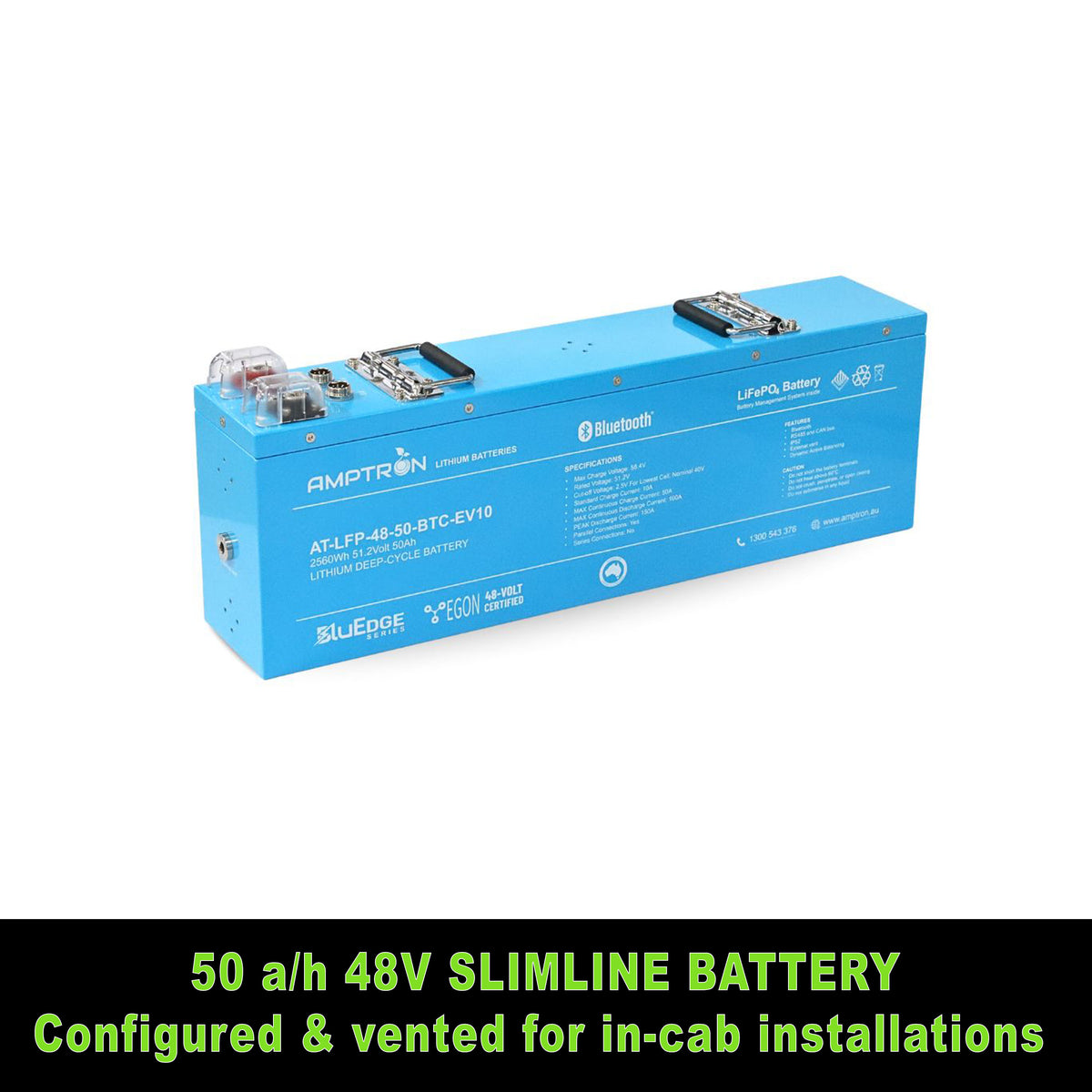EGON 48V 50Ah LiFePO4 SLIMLINE BluEdge battery